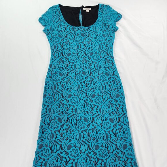 26 Eva Mendes for New York & Company Teal Lace Sheath Dress 10
Lot K - Picture 2 of 7
